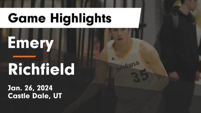 Watch this highlight video of the Emery (Castle Dale, UT) basketball team in its game Emery  vs Richfield  Game Highlights - Jan. 26, 2024 on Jan 26, 2024
