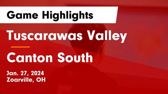 Watch this highlight video of the Tuscarawas Valley (Zoarville, OH) basketball team in its game Tuscarawas Valley  vs Canton South  Game Highlights - Jan. 27, 2024 on Jan 27, 2024