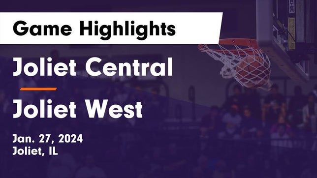 Watch this highlight video of the Joliet Central (Joliet, IL) basketball team in its game Joliet Central  vs Joliet West  Game Highlights - Jan. 27, 2024 on Jan 27, 2024