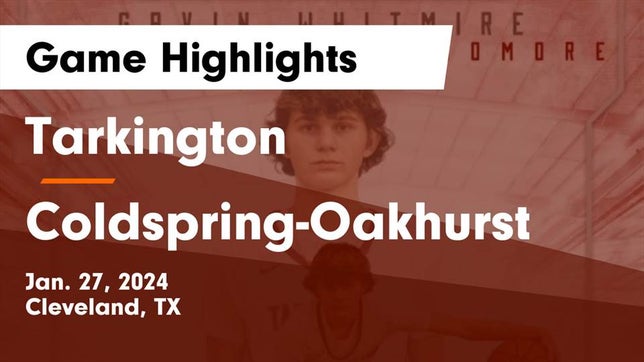 Watch this highlight video of the Tarkington (Cleveland, TX) basketball team in its game Tarkington  vs Coldspring-Oakhurst  Game Highlights - Jan. 27, 2024 on Jan 27, 2024