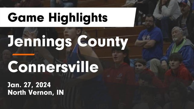 Watch this highlight video of the Jennings County (North Vernon, IN) basketball team in its game Jennings County  vs Connersville  Game Highlights - Jan. 27, 2024 on Jan 27, 2024