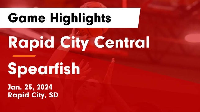 Watch this highlight video of the Rapid City Central (Rapid City, SD) girls basketball team in its game Rapid City Central  vs Spearfish  Game Highlights - Jan. 25, 2024 on Jan 25, 2024