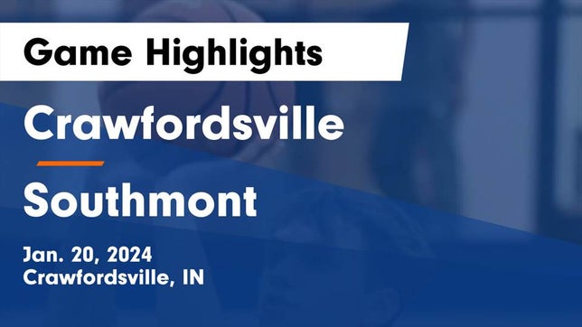 Watch this highlight video of the Crawfordsville (IN) basketball team in its game Crawfordsville  vs Southmont  Game Highlights - Jan. 20, 2024 on Jan 20, 2024