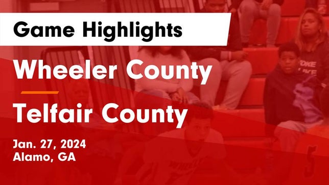 Watch this highlight video of the Wheeler County (Alamo, GA) basketball team in its game Wheeler County  vs Telfair County  Game Highlights - Jan. 27, 2024 on Jan 27, 2024