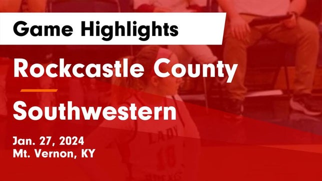Watch this highlight video of the Rockcastle County (Mt. Vernon, KY) girls basketball team in its game Rockcastle County  vs Southwestern  Game Highlights - Jan. 27, 2024 on Jan 27, 2024