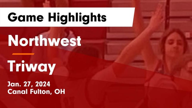 Watch this highlight video of the Northwest (Canal Fulton, OH) girls basketball team in its game Northwest  vs Triway  Game Highlights - Jan. 27, 2024 on Jan 27, 2024