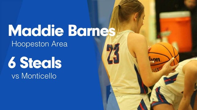 Watch this highlight video of Maddie Barnes