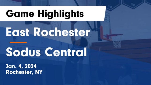 Watch this highlight video of the East Rochester (NY) basketball team in its game East Rochester vs Sodus Central Game Highlights - Jan. 4, 2024 on Jan 4, 2024