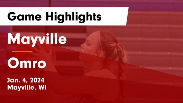 Watch this highlight video of the Mayville (WI) girls basketball team in its game Mayville  vs Omro  Game Highlights - Jan. 4, 2024 on Jan 4, 2024