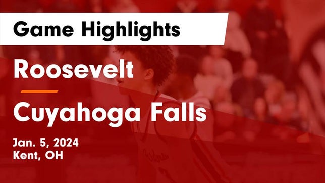 Watch this highlight video of the Roosevelt (Kent, OH) basketball team in its game Roosevelt  vs Cuyahoga Falls  Game Highlights - Jan. 5, 2024 on Jan 5, 2024