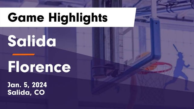 Watch this highlight video of the Salida (CO) basketball team in its game Salida  vs Florence  Game Highlights - Jan. 5, 2024 on Jan 5, 2024