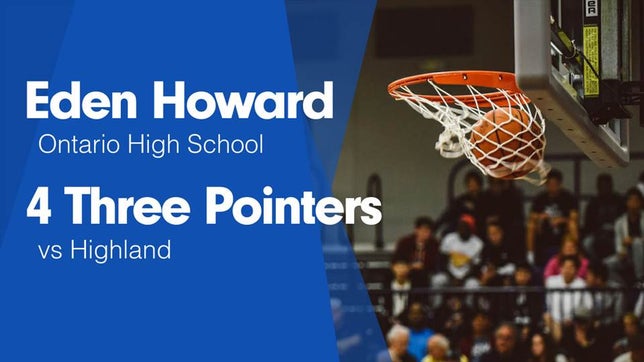 Watch this highlight video of Eden Howard