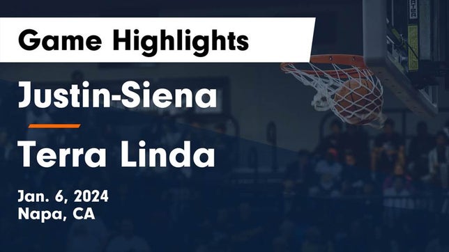 Watch this highlight video of the Justin-Siena (Napa, CA) girls basketball team in its game Justin-Siena  vs Terra Linda  Game Highlights - Jan. 6, 2024 on Jan 6, 2024