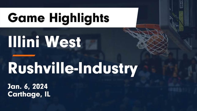 Watch this highlight video of the Illini West (Carthage, IL) girls basketball team in its game Illini West  vs Rushville-Industry  Game Highlights - Jan. 6, 2024 on Jan 6, 2024