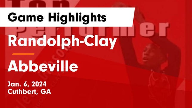 Watch this highlight video of the Randolph-Clay (Cuthbert, GA) basketball team in its game Randolph-Clay  vs Abbeville  Game Highlights - Jan. 6, 2024 on Jan 6, 2024