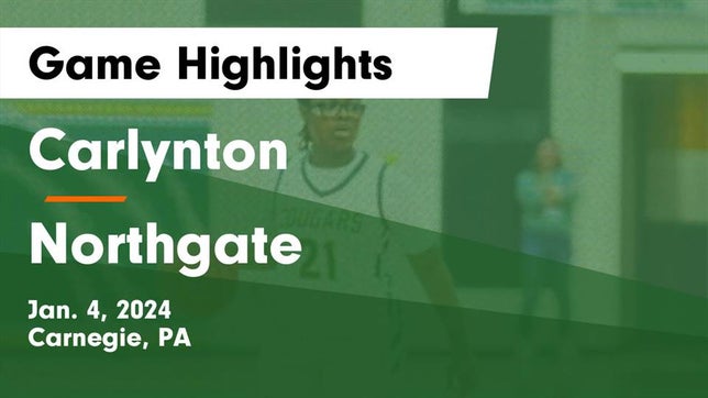 Watch this highlight video of the Carlynton (Carnegie, PA) girls basketball team in its game Carlynton  vs Northgate  Game Highlights - Jan. 4, 2024 on Jan 4, 2024