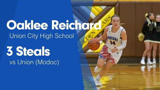 Watch this highlight video of Oaklee Reichard