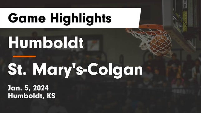 Watch this highlight video of the Humboldt (KS) girls basketball team in its game Humboldt  vs St. Mary's-Colgan  Game Highlights - Jan. 5, 2024 on Jan 5, 2024