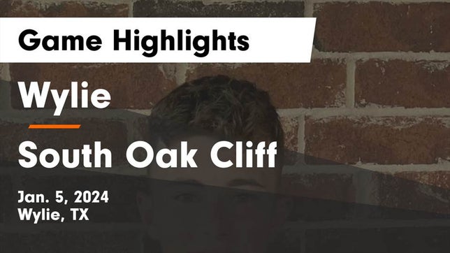 Watch this highlight video of the Wylie (TX) soccer team in its game Wylie  vs South Oak Cliff  Game Highlights - Jan. 5, 2024 on Jan 5, 2024