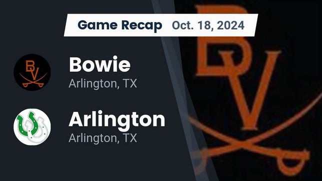 Football Recap: Larry Nichols Leads Bowie to Victory over Arlington