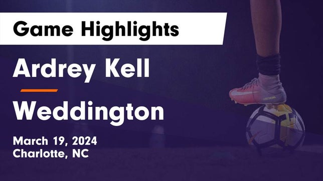 Watch this highlight video of the Ardrey Kell (Charlotte, NC) girls soccer team in its game Ardrey Kell  vs Weddington  Game Highlights - March 19, 2024 on Mar 19, 2024