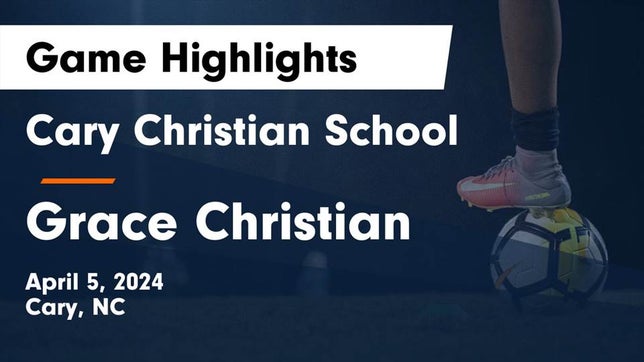 Watch this highlight video of the Cary Christian (Cary, NC) girls soccer team in its game Cary Christian School vs Grace Christian  Game Highlights - April 5, 2024 on Apr 5, 2024