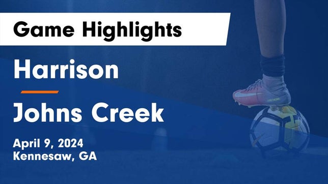 Watch this highlight video of the Harrison (Kennesaw, GA) soccer team in its game Harrison  vs Johns Creek  Game Highlights - April 9, 2024 on Apr 9, 2024