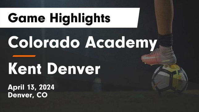 Watch this highlight video of the Colorado Academy (Denver, CO) girls soccer team in its game Colorado Academy  vs Kent Denver  Game Highlights - April 13, 2024 on Apr 12, 2024