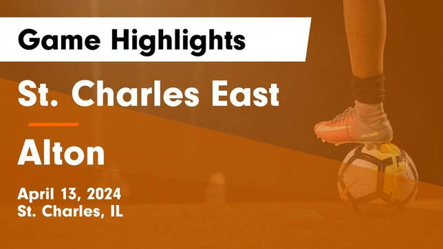 Watch this highlight video of the St. Charles East (St. Charles, IL) girls soccer team in its game St. Charles East  vs Alton  Game Highlights - April 13, 2024 on Apr 13, 2024
