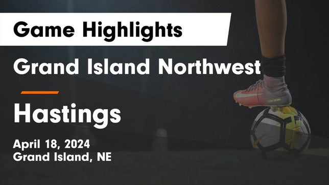 Watch this highlight video of the Northwest (Grand Island, NE) girls soccer team in its game Grand Island Northwest  vs Hastings  Game Highlights - April 18, 2024 on Apr 18, 2024