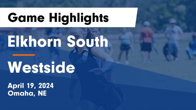 Watch this highlight video of the Elkhorn South (Omaha, NE) girls soccer team in its game Elkhorn South  vs Westside  Game Highlights - April 19, 2024 on Apr 19, 2024