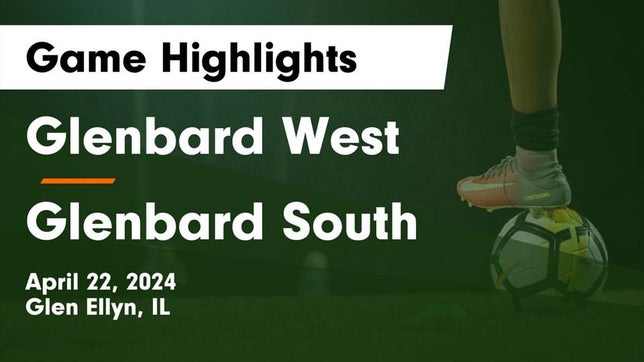 Watch this highlight video of the Glenbard West (Glen Ellyn, IL) girls soccer team in its game Glenbard West  vs Glenbard South  Game Highlights - April 22, 2024 on Apr 22, 2024