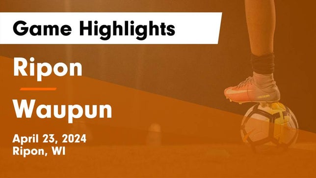 Watch this highlight video of the Ripon (WI) girls soccer team in its game Ripon  vs Waupun  Game Highlights - April 23, 2024 on Apr 23, 2024