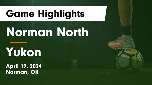 Watch this highlight video of the Norman North (Norman, OK) soccer team in its game Norman North  vs Yukon  Game Highlights - April 19, 2024 on Apr 19, 2024