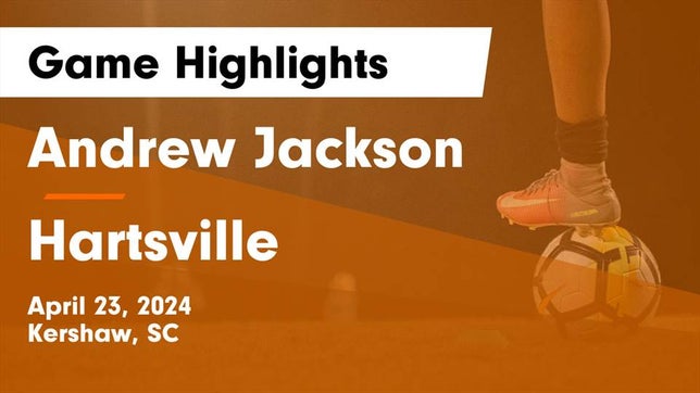 Watch this highlight video of the Andrew Jackson (Kershaw, SC) girls soccer team in its game Andrew Jackson  vs Hartsville  Game Highlights - April 23, 2024 on Apr 23, 2024