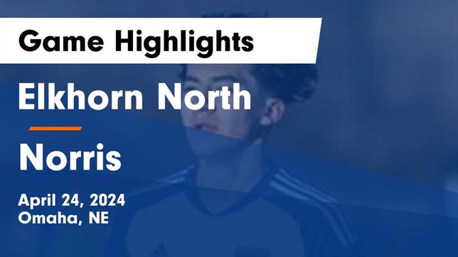 Watch this highlight video of the Elkhorn North (Elkhorn, NE) soccer team in its game Elkhorn North  vs Norris  Game Highlights - April 24, 2024 on Apr 23, 2024