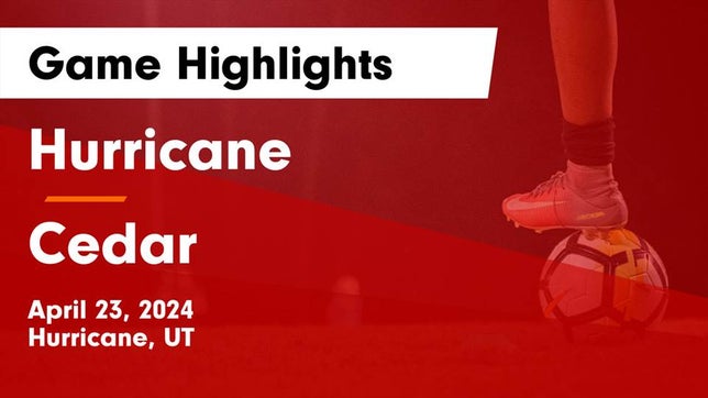 Watch this highlight video of the Hurricane (UT) soccer team in its game Hurricane  vs Cedar  Game Highlights - April 23, 2024 on Apr 23, 2024