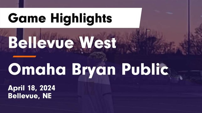 Watch this highlight video of the Bellevue West (Bellevue, NE) soccer team in its game Bellevue West  vs Omaha Bryan Public  Game Highlights - April 18, 2024 on Apr 18, 2024