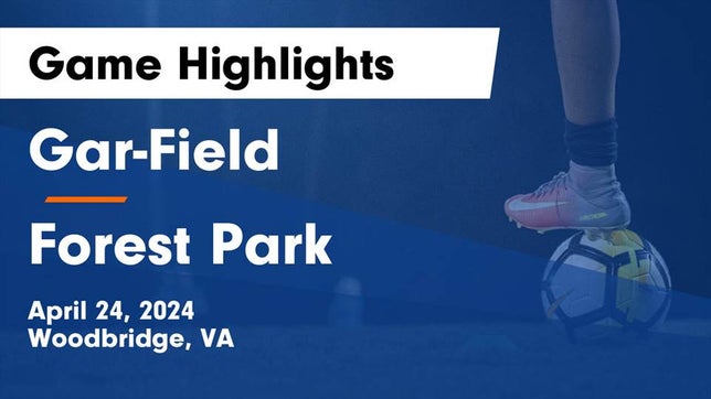 Watch this highlight video of the Gar-Field (Woodbridge, VA) girls soccer team in its game Gar-Field  vs Forest Park  Game Highlights - April 24, 2024 on Apr 24, 2024