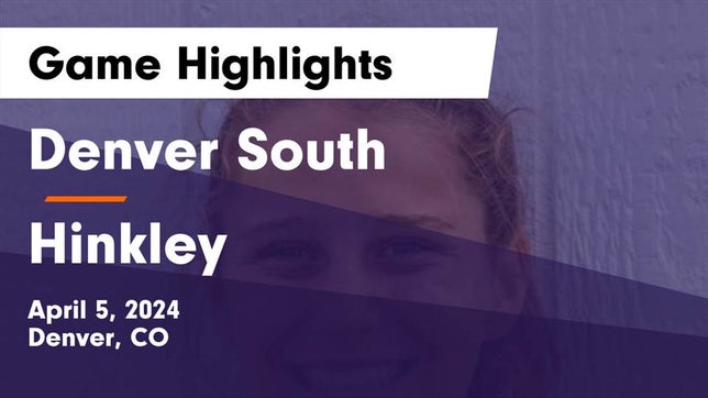Watch this highlight video of the Denver South (Denver, CO) girls soccer team in its game Denver South  vs Hinkley  Game Highlights - April 5, 2024 on Apr 5, 2024