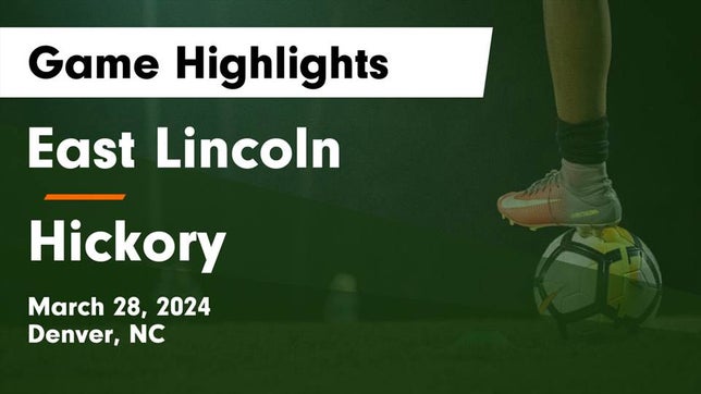 Watch this highlight video of the East Lincoln (Denver, NC) girls soccer team in its game East Lincoln  vs Hickory  Game Highlights - March 28, 2024 on Mar 28, 2024