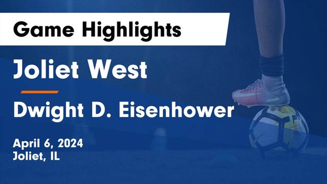 Watch this highlight video of the Joliet West (Joliet, IL) girls soccer team in its game Joliet West  vs Dwight D. Eisenhower  Game Highlights - April 6, 2024 on Apr 6, 2024