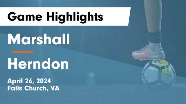 Watch this highlight video of the George C. Marshall (Falls Church, VA) soccer team in its game Marshall  vs Herndon  Game Highlights - April 26, 2024 on Apr 26, 2024