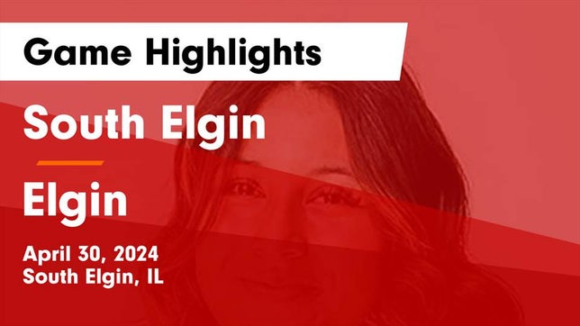 Watch this highlight video of the South Elgin (IL) girls soccer team in its game South Elgin  vs Elgin  Game Highlights - April 30, 2024 on Apr 30, 2024