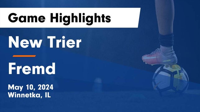 Watch this highlight video of the New Trier (Winnetka, IL) girls soccer team in its game New Trier  vs Fremd  Game Highlights - May 10, 2024 on May 10, 2024