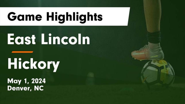 Watch this highlight video of the East Lincoln (Denver, NC) girls soccer team in its game East Lincoln  vs Hickory  Game Highlights - May 1, 2024 on May 1, 2024
