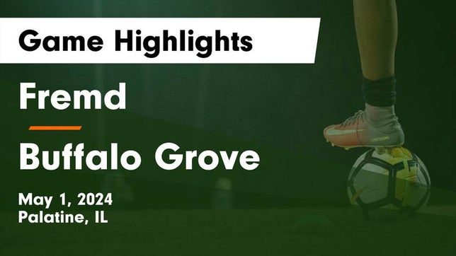 Watch this highlight video of the Fremd (Palatine, IL) girls soccer team in its game Fremd  vs Buffalo Grove  Game Highlights - May 1, 2024 on May 1, 2024