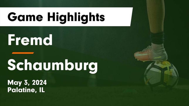 Watch this highlight video of the Fremd (Palatine, IL) girls soccer team in its game Fremd  vs Schaumburg  Game Highlights - May 3, 2024 on May 3, 2024