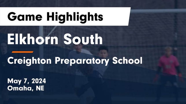 Watch this highlight video of the Elkhorn South (Omaha, NE) soccer team in its game Elkhorn South  vs Creighton Preparatory School Game Highlights - May 7, 2024 on May 7, 2024