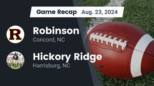 Football Game Preview: Robinson Plays at Home